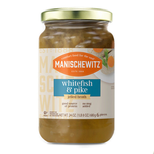 Manischewitz Pescado Blanco y Lucio en Caldo Gelificado