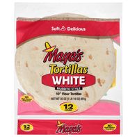 Maya's Burrito Style White 10 Inch Flour Tortillas