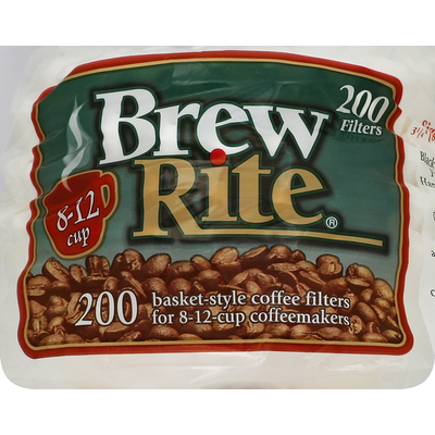Filtros de café Brew Rite, estilo canasta, 8-12 tazas