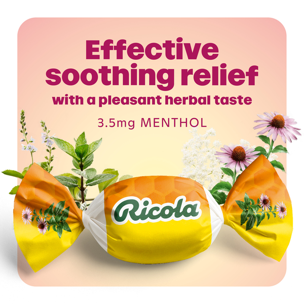 Bonbons contre la toux Ricola au miel et au citron avec échinacée