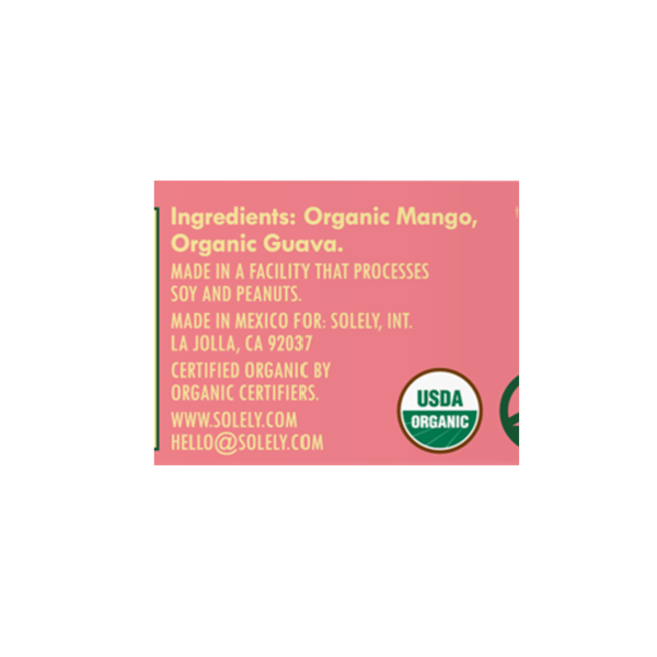 Solely Organic Fruit Jerky - Multipack Mangue & Goyave