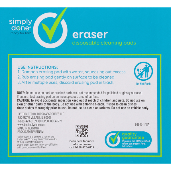 Simply Done Disposable Cleaning Pads - Eraser Style