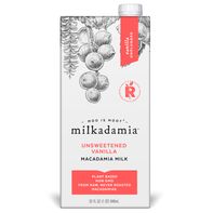 Bebida de Macadamia Sin Azúcar con Sabor a Vainilla de Milkadamia