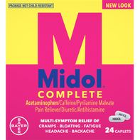 Caplets de soulagement de la douleur Midol