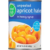 Moitiés d'abricots Food Club dans un sirop épais