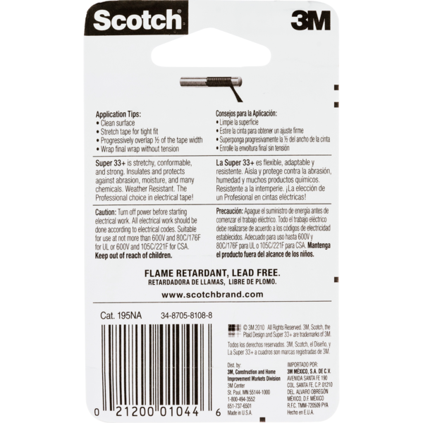 Ruban Électrique en Vinyle Scotch Super 33+