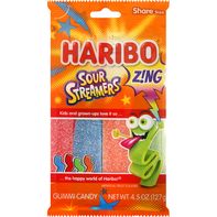 HARIBO Sour Streamers Gummi Candy - Tamaño para Compartir