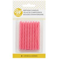 Velas de Cumpleaños Rosadas Wilton