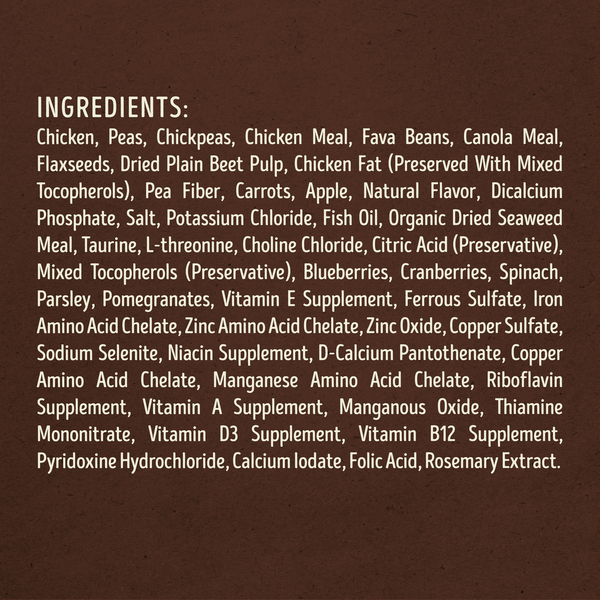 Recette de nourriture pour chien Supreme Source au poulet, à la pomme et à la carotte