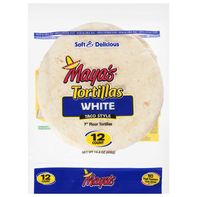 Maya's Taco Style White 7 Inch Flour Tortillas