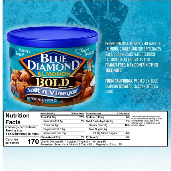 Blue Diamond Bold Salt 'n Vinegar Almonds