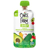 Una Vez en una Granja Comida para Bebés de Manzana, Plátano, Espinaca y Aguacate