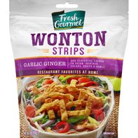 Fresh Gourmet Wonton Strips, Garlic Ginger