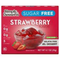 Simply Desserts Sugar Free Strawberry Gelatin
