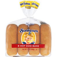 Sunbeam White Hot Dog Buns