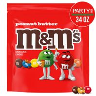 Bonbons M&M's au beurre de cacahuète et chocolat au lait taille fête