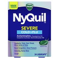 Vicks Nyquil Soulagement du Rhume, de la Grippe et de la Congestion