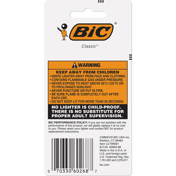 BIC Classic Gas Lighters - Reliable and Stylish