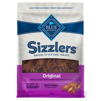 Blue Buffalo Sizzlers Golosinas Naturales Estilo Bacon para Perros