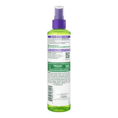 Gel en Spray Definidor de Forma para Rizos Garnier con Agua de Coco