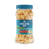 Frasco de Nueces de Macadamia con Sal Marina de Mauna Loa