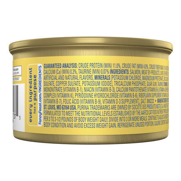 Purina Fancy Feast Pate Húmedo para Gatitos Sin Granos - Festín de Salmón Tierno