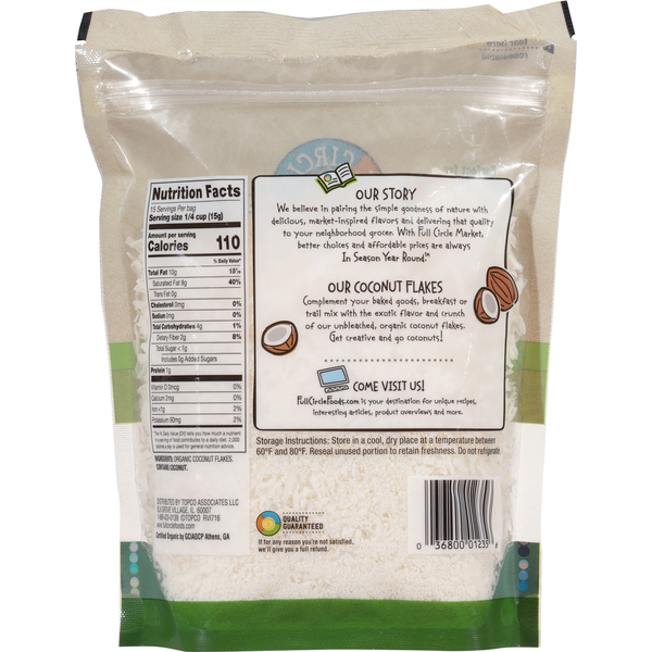 Full Circle Unsweetened Coconut Flakes