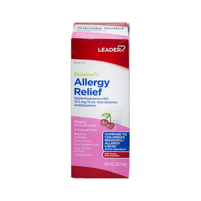 Leader Children's Allergy Relief Liquid, Saveur Cerise, 8 fl oz