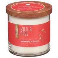Essential Elements Candle with Wooden Wick - Jasmine Scent