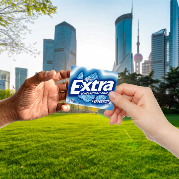 Paquete de Chicles Sin Azúcar de Menta Extra