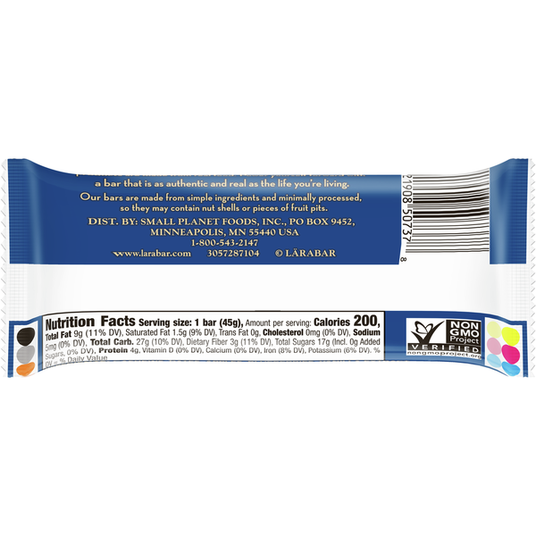 LÄRABAR Gluten Free Bar - Blueberry Muffin Flavor
