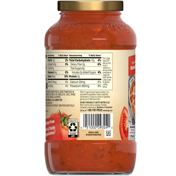 Salsa de Pasta Prego con Tomate, Albahaca y Ajo