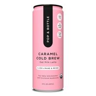 Pop & Bottle Caramel Oat Milk Latte con Melena de León