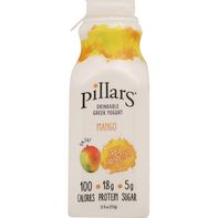 Pillars Greek Drinkable Yogurt - Mango Flavor