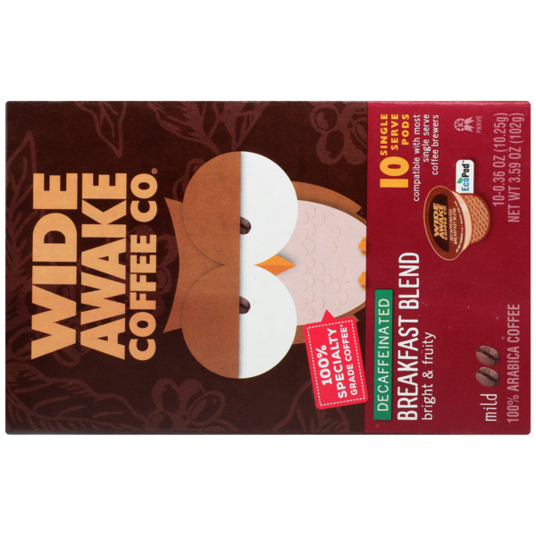 Cápsulas de Café Descafeinado Tostado Suave Wide Awake