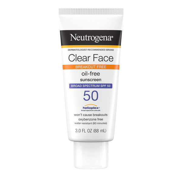 Protector solar Neutrogena SPF 50 para piel grasa, 3 fl. oz