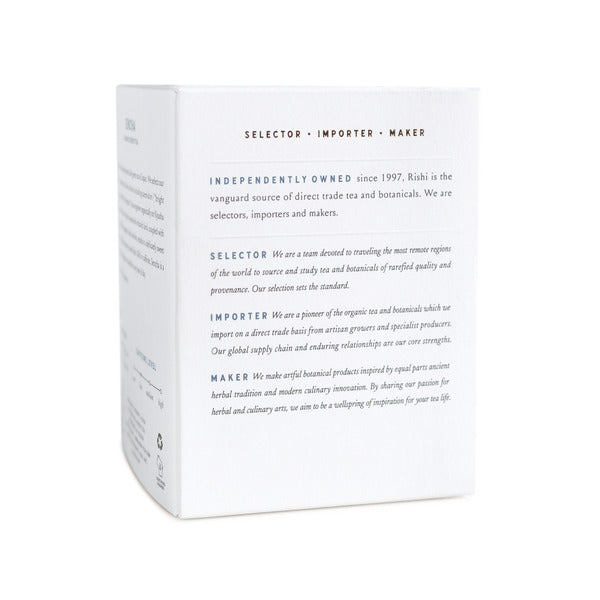 Sachets de té Earl Grey de Rishi Tea & Botanicals