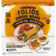 Folios Cheese Wraps, Cheddar