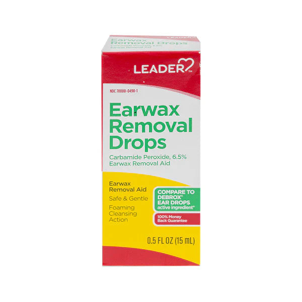 Gotas para los oídos Leader para la eliminación de cerumen - 0.5 oz