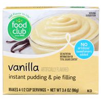 Food Club Vanilla Instant Pudding & Pie Filling