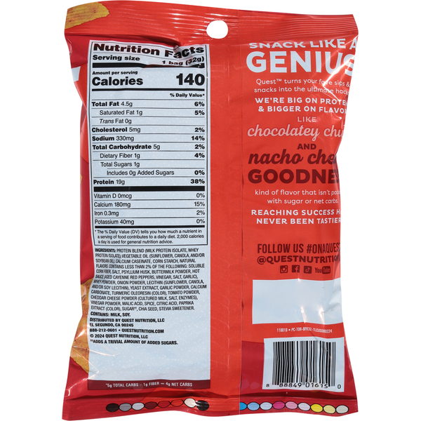 Quest Tortilla Style Sabor a Buffalo Ranch Chips de Proteína