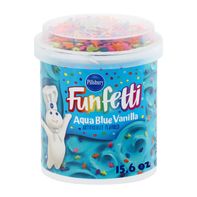 Pillsbury Funfetti Aqua Blue Vanilla Frosting, 15 oz