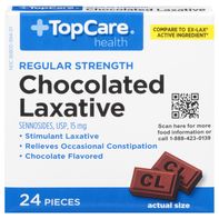 TopCare Chocolated Laxative, Force Régulière, 15 Compte