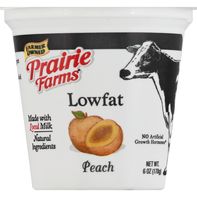 Prairie Farms Lowfat Peach Yogurt