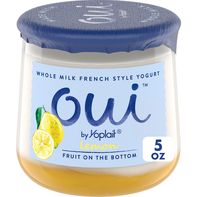 Yoplait Oui Yogur de Leche Entera Sabor Limón Estilo Francés