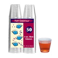 Juego de 6 copas de chupito transparentes de 1 oz. premium
