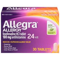 Tabletas para el Alivio de Alergias Allegra - Fórmula de 24 Horas Sin Somnolencia