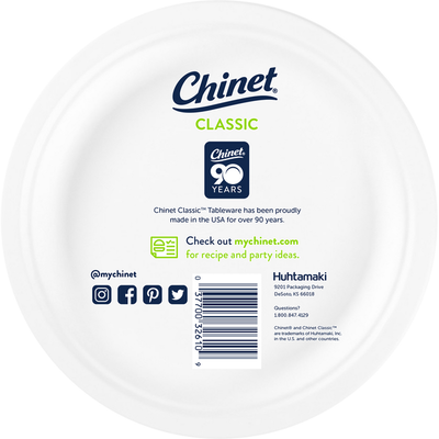 Chinet All Occasion Classic White Plates