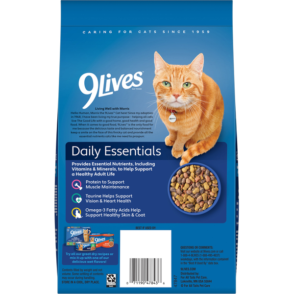 9Lives Poulet, Bœuf & Saumon Nourriture pour Chats