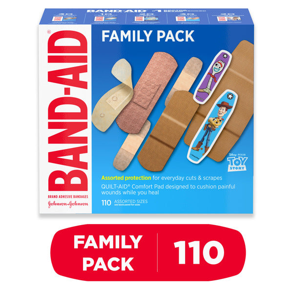 Paquete Variado de Vendajes Adhesivos BAND-AID, 110 ct